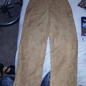 Banana Repulic Beige Suede Business Pants
